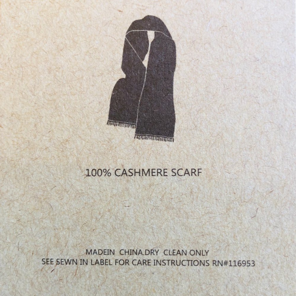 ELLIOT MULRYAN 100% Cashmere with 3" Fringe Scarf NIB - Picture 5 of 7